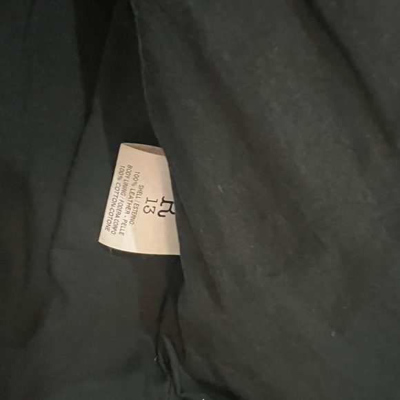 R13 leather jacket motorcycle biker style black us small - Picture 4 of 6